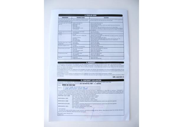 Насос для перекачки Дизельного топлива GESPASA IRON-50 (220В, 50 л/мин)