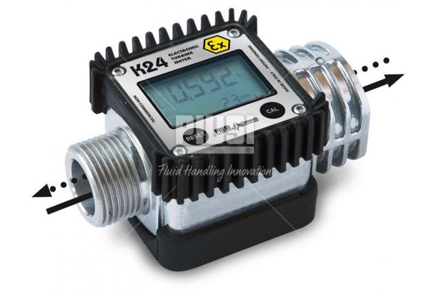 Счетчик электронный PIUSI K24 ALUM (7-120л/мин, Бензин - Керосин - Д/Т)
