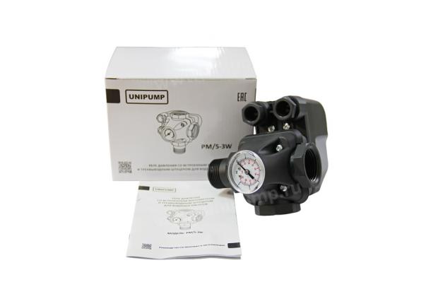UNIPUMP PM/5-3W - реле давления со встроенным манометром