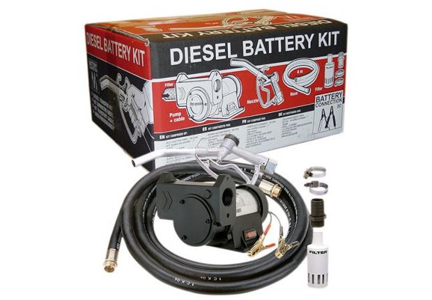 Комплект для перекачки дизельного топлива  GESPASA Diesel Battery Kit (12В, 45л/мин)